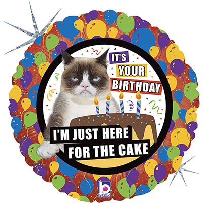 Б 18" JUST FOR CAKE Сердитая Кошка