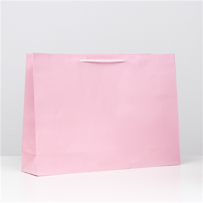 Пакет розовый ламинированный 38х53х13см