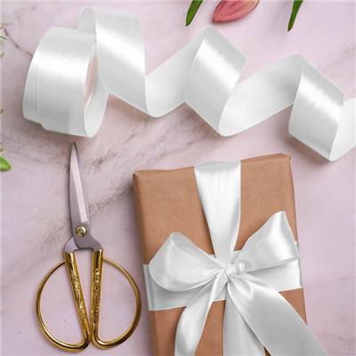 Лента атлас 50ммх23м белая/И