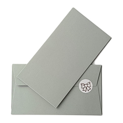 Конверт д/денег светло-серый