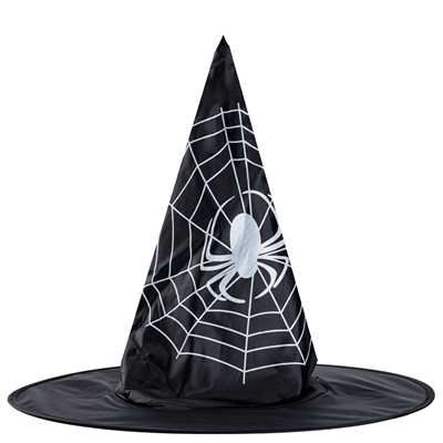 Шляпа ведьмы Паук на паутине черная38сm