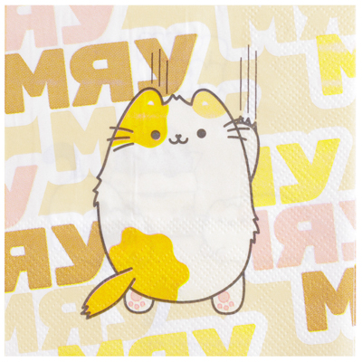 Салфетка ПушМяу 25см 12шт/G