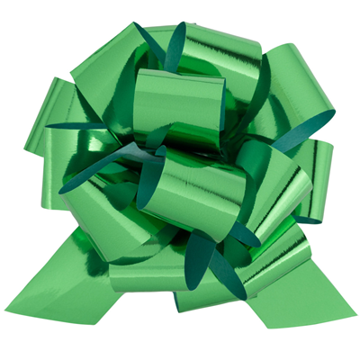 Бант-шар складной метал зеленый 11см/G