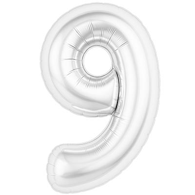 Р ЦИФРА 9  40" Белый блеск