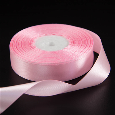 Лента атлас 25ммх23м розовая/И