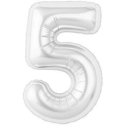 Р ЦИФРА 5  40" Белый блеск