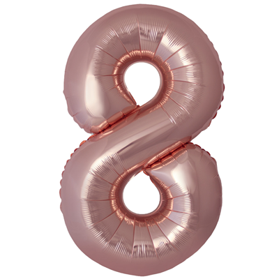 Ф ЦИФРА 8  40" SLIM Rose Gold