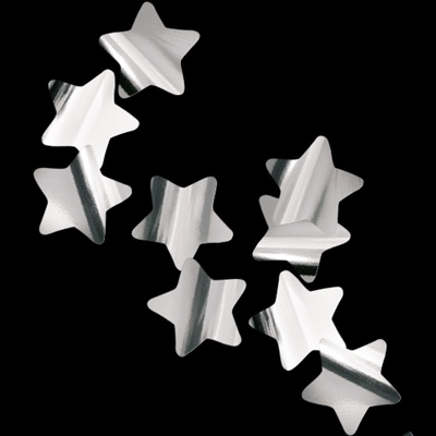 Конфетти Звезды фольг серебро 3см 20грG