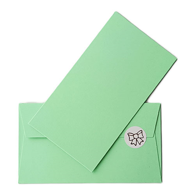 Конверт д/денег зеленый