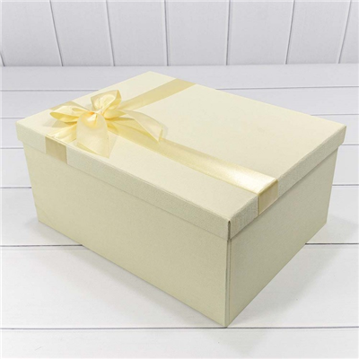 Коробки набор 10шт бант Бежевые