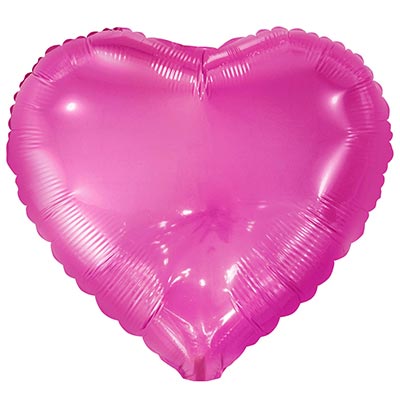 К Б/РИС СЕРДЦЕ 18" Металлик Fuchsia