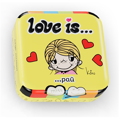 Конфеты сердца Love is соль лимон 20г