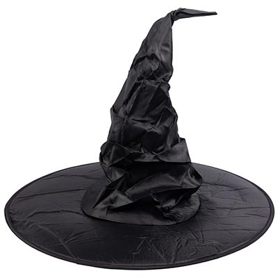 Шляпа ведьмы изгиб черная/G