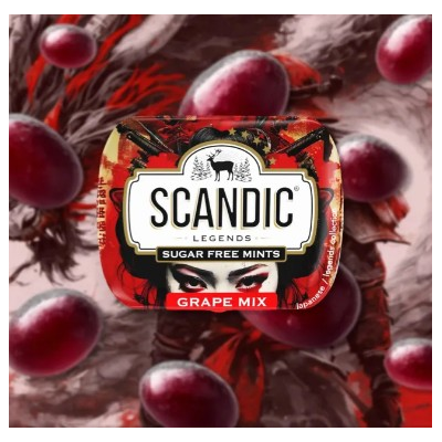 Конфеты SCANDIC виноградный микс 14г
