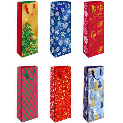 Пакет бутыл НГ микс 12х36х8,5см