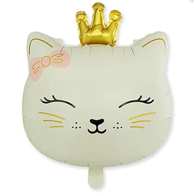 К ФИГУРА Кошечка с короной бежевая