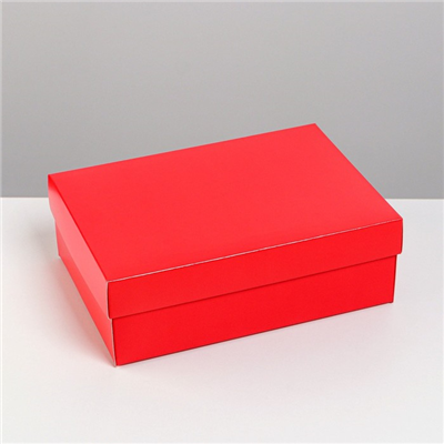 Коробка складная Красная 21х15х7см