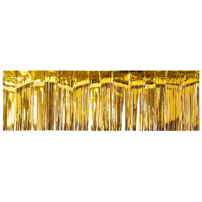 Гирлянда-бахрома фольг золотая 2мХ25см/G