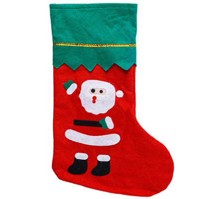 Носок для подарков Санта текстиль 36см/G