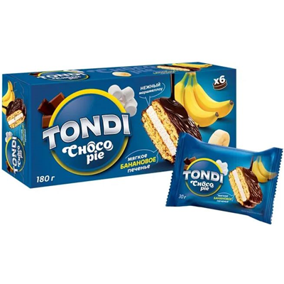 Печенье Choco Pie банановый 180г