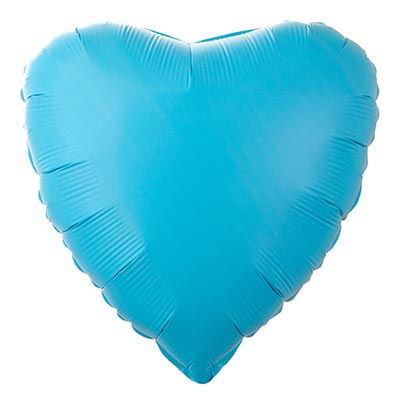 Г Б/РИС СЕРДЦЕ 18" Пастель Matte Blue