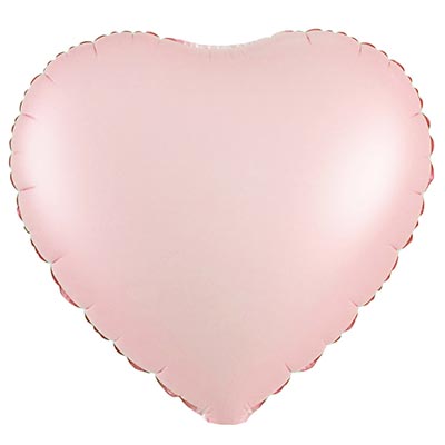 К Б/РИС СЕРДЦЕ 18" Пастель Пыльная роза