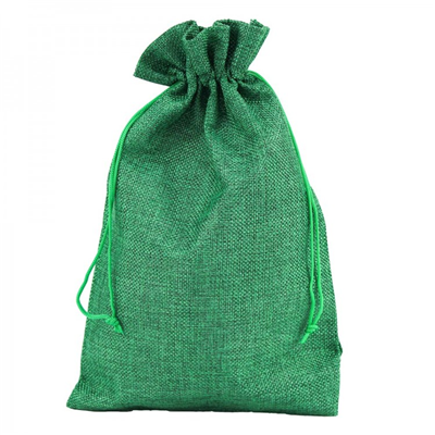 Мешок из льна 20х30см зеленый