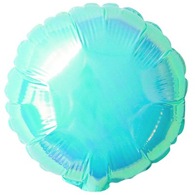 К Б/РИС КРУГ 10" Перламутр голубой