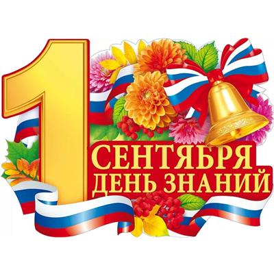 Плакат 1 Сентября триколор ДЗ 60х44см