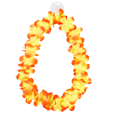 Гавайи Цветы оранжевые/желтые 105см/G