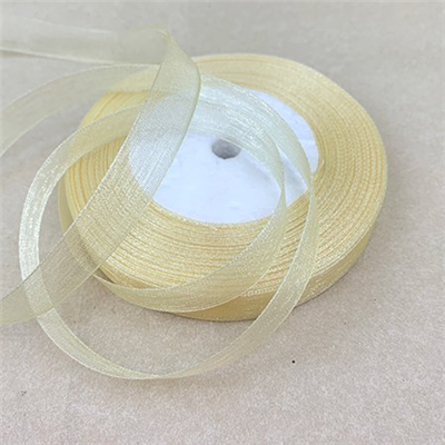 Лента органза 12х45м бежевая/ГП