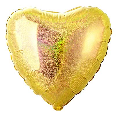 Г Б/РИС БЛЕСК СЕРДЦЕ 18" Gold 5