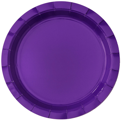 Тарелка фиолетовая 17см 6шт/G