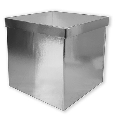 Коробка д/надутых шар 60см мет серебро