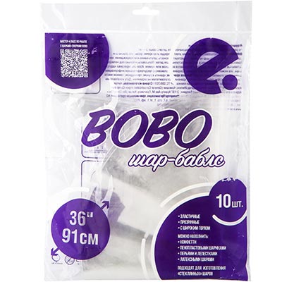 К BUBBLE BOBO СФЕРА 36" б/рис фиол уп