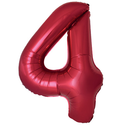 Ф ЦИФРА 4  40" SLIM Red