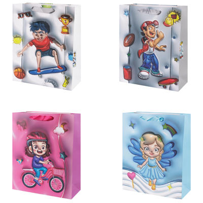 Пакет бум Тинейджеры 3D 26х32см/G