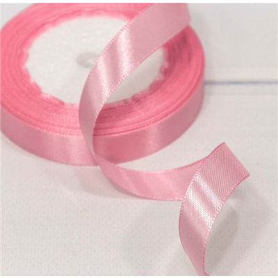 Лента атлас 25ммх23м розовая светлая/И