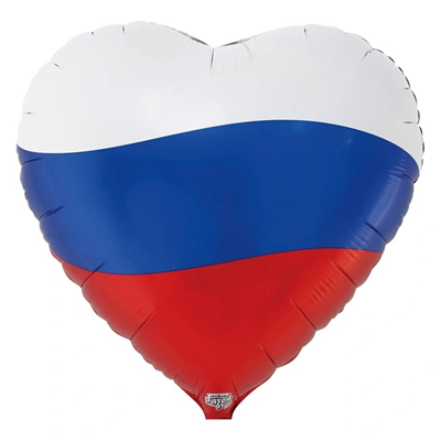 К 18" Триколор Сердце