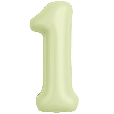 Р ЦИФРА 1  40" Пыльный лайм