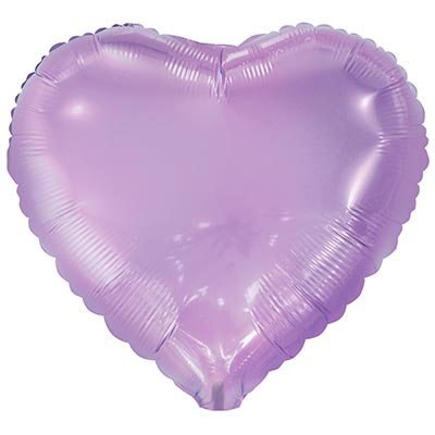 К Б/РИС СЕРДЦЕ 18" Металлик Lilac