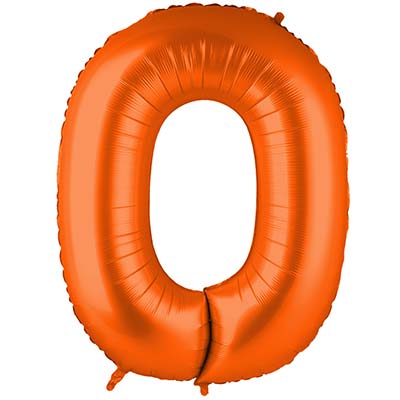 Г ЦИФРА 0  40" Пастель Orange