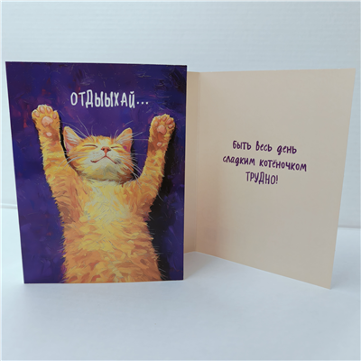 Открытка Отдыхай рыжий