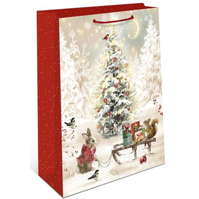 Пакет НГ Лесные звери 18х22х10см