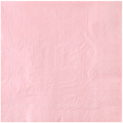 Салфетка Пастель розовая 33см 12шт/G