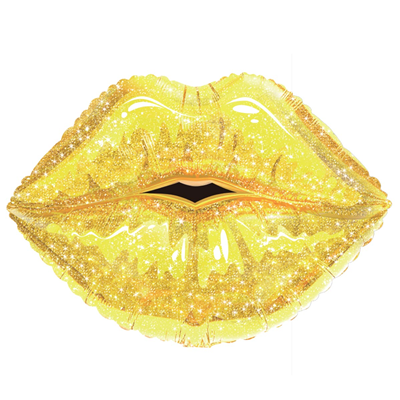 К ФИГУРА GLAM Губы золото блеск