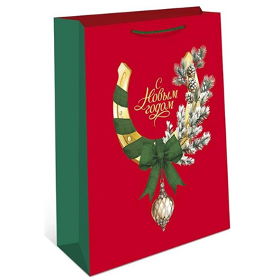 Пакет НГ Роскошь праздника 18х22х10см