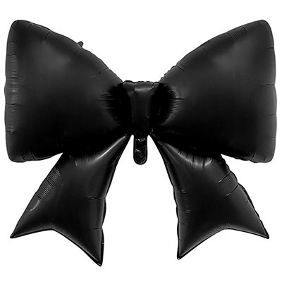 К ФИГУРА Бант черный сатин