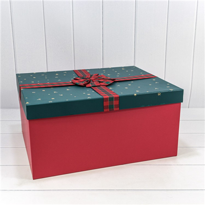 Коробки ЛЮКС 5шт 51х41х24см Бант красные