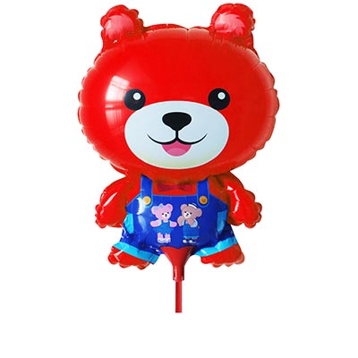 К М/ФИГУРА Мишка красный на палочке